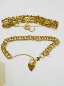 2 x Vintage Pierre Cardin Gold Plated Bracelets