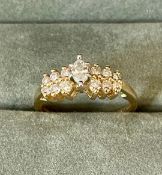 14ct Yellow Gold Diamond Ring With Valuation