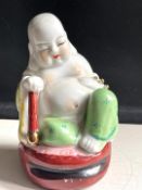 Vintage Chinese Porcelain Figure of A Sleeping Buddha