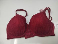 Passionata Women's Gloria Balconette, Red (Grenat Bordeaux 30), 34DD (Size: 75E)