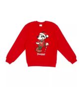 5 Qty x RRP £28 Disney Store Mickey Mouse Vintage Christmas Sweatshirt For Kids