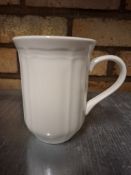 Antique White Cappuccino Mugs x24 Boxed