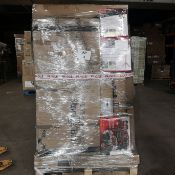 1 Pallet of Mixed Home & Outdoor Returns Including Garage Shelving, Ladders & Garden Furniture