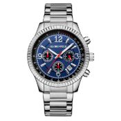 Hand Assembled Globenfeld Limited Edition Expedient Steel Blue Watch - Free Delivery & 5 YR Warra...
