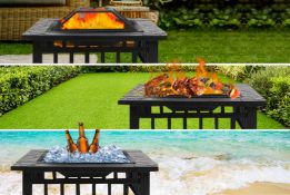 Job Lot of 5 x 3-In-1 Large Square Fire Pit (SBA-00126)