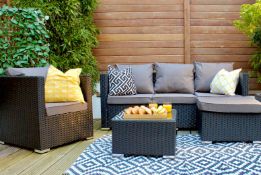 5-Seater Canonbury Rattan Sofa Set - Black (NBN-00022)