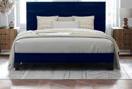 Horizontal Bed Frame - King - Navy (MTOSB-00201-4)