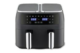 Job Lot of 10 x 8L Dual Basket Air Fryer, 2800W, Digital LED Touchscreen (SBA-00253)