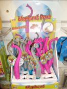 100Pcs Amazing Novelty Elephant Pen In Retail Display Unit - RRP £2.99 A Pen
