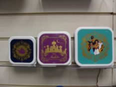 10Pcs Aladdin 3Pc Snack Pot Set, MSRP £9.99.