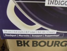 1Pc Enamel and Cobalt Cream Colour Dutch Oven BKK Stockpot - Premium Brand RRP £89.99.