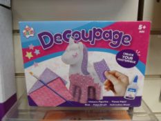 10Pcs Brand New Sealed Unicorn Craft Decourpage Kit - 10Pcs In Lot