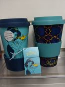 10Pcs Brand New Assorted Design Aladdin Drinks Cup With Lid Brand New Sealed RRP £14.99.