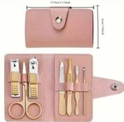 Nail Clippers Manicure Tool Set, With Portable Travel Case