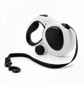 5M (16FT) Retractable and Trimmable Dog Leash With Poop Bag Attachment