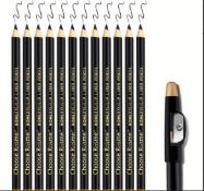 12PCS/Set Eyebrow Pencil With Sharpener