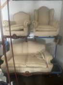 Vintage Three Piece Carved Frame Suite