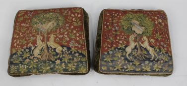 Pair of Vintage Tapestry Cushions