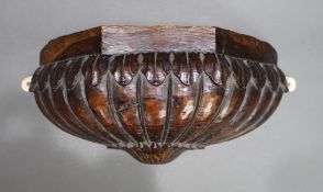 Antique 18th c. Carved Walnut Wall Bracket