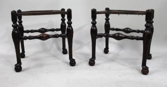 Pair of Antique Stool Frames