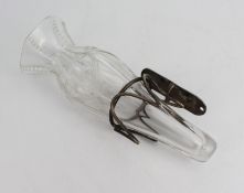 Antique Crystal Flower Posy With Sconce