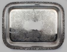 Quality Ornate Silver Plated Tray
