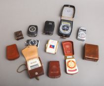 17-teiliges Konvolut von Belichtungsmesser