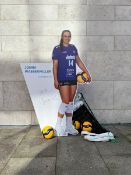 Lebensgroßer Pappaufsteller Jonna Wasserfaller (handsigniert)