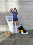 Lebensgroßer Pappaufsteller Celine Jebens (handsigniert)