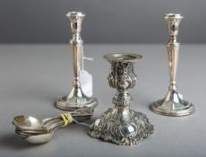 9 Teelöffel 800 Silber (um 1900)