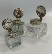 3-teiliges Konvolut von Tintenfässern