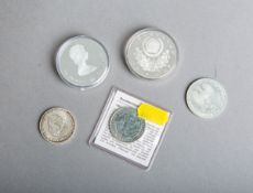 5-teiliges Konvolut von Silbermünzen