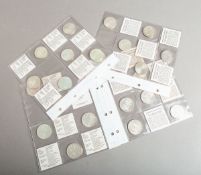 24-teiliges Konvolut von 10 DM / BRD-Münzen