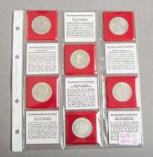 6-teiliges Set von BRD-Sondermünzen