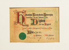 Diplom - Historischer Verein für den Niederrhein (Köln)