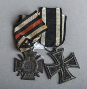 2-teiliges Konvolut von Orden- und Ehrenzeichen (1. WK)