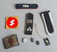 9-teiliges Konvolut von Militaria (Drittes Reich)