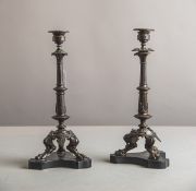 Paar prächtige Kerzenhalter (2. Hälfte 19. Jh., Historismus)