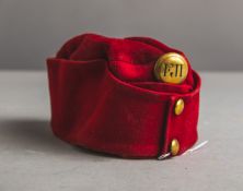 Krapprote Kavallerie für einen Dragoneroffizier