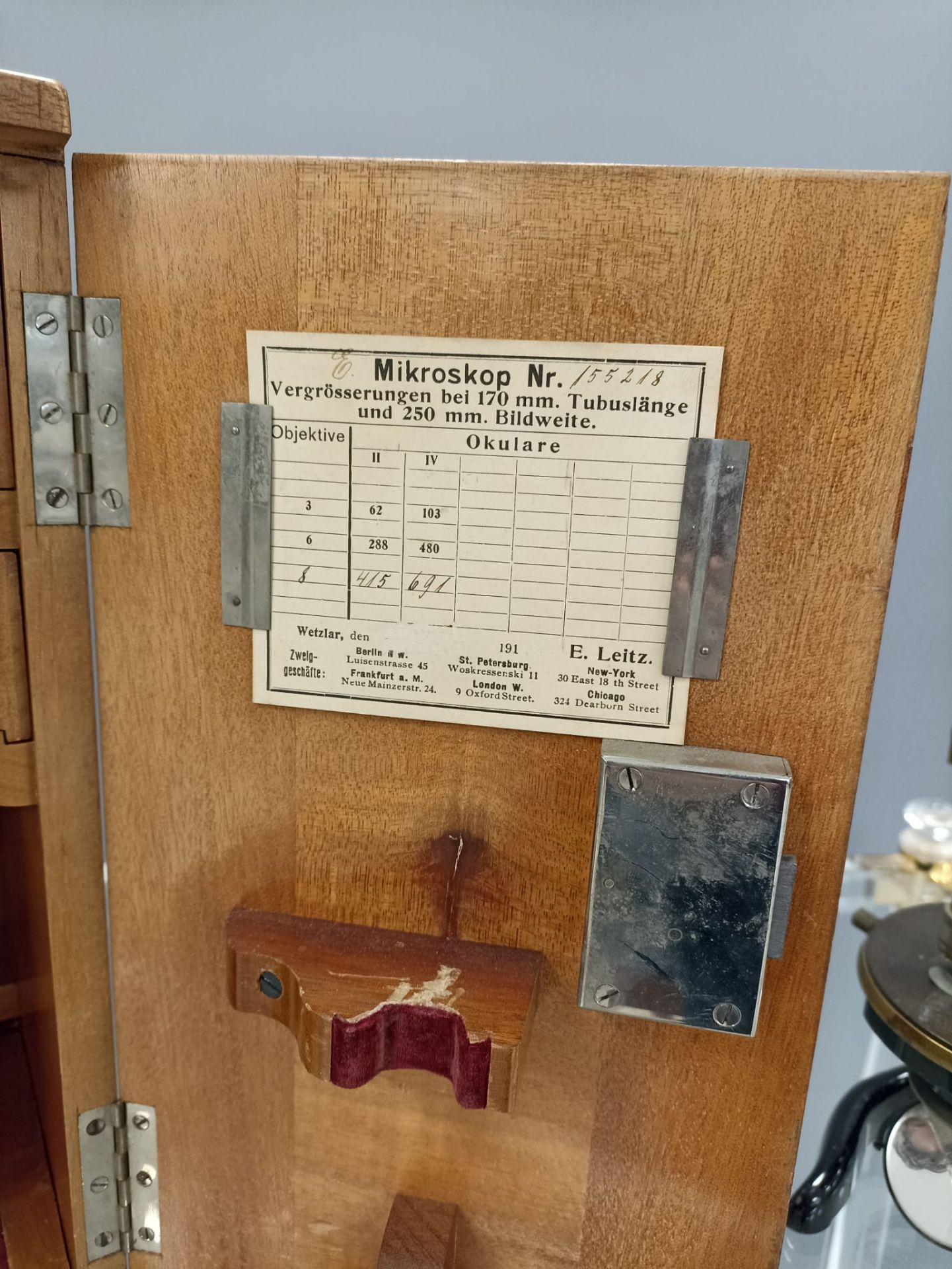 Mikroskop (Ernst Leitz, Wetzlar, um 1910) - Bild 3 aus 14