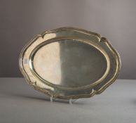 Großes ovales Tablett 800 Silber (um 1900)