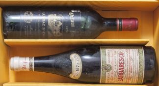 2-teiliges Konvolut von Weinflaschen