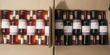 12-teiliges Konvolut von Weinflaschen