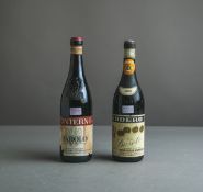 2-teiliges Konvolut von Weinflaschen