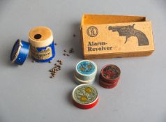 7-teiliges Konvolut von Patronenschachteln (wohl 20/30er J.)