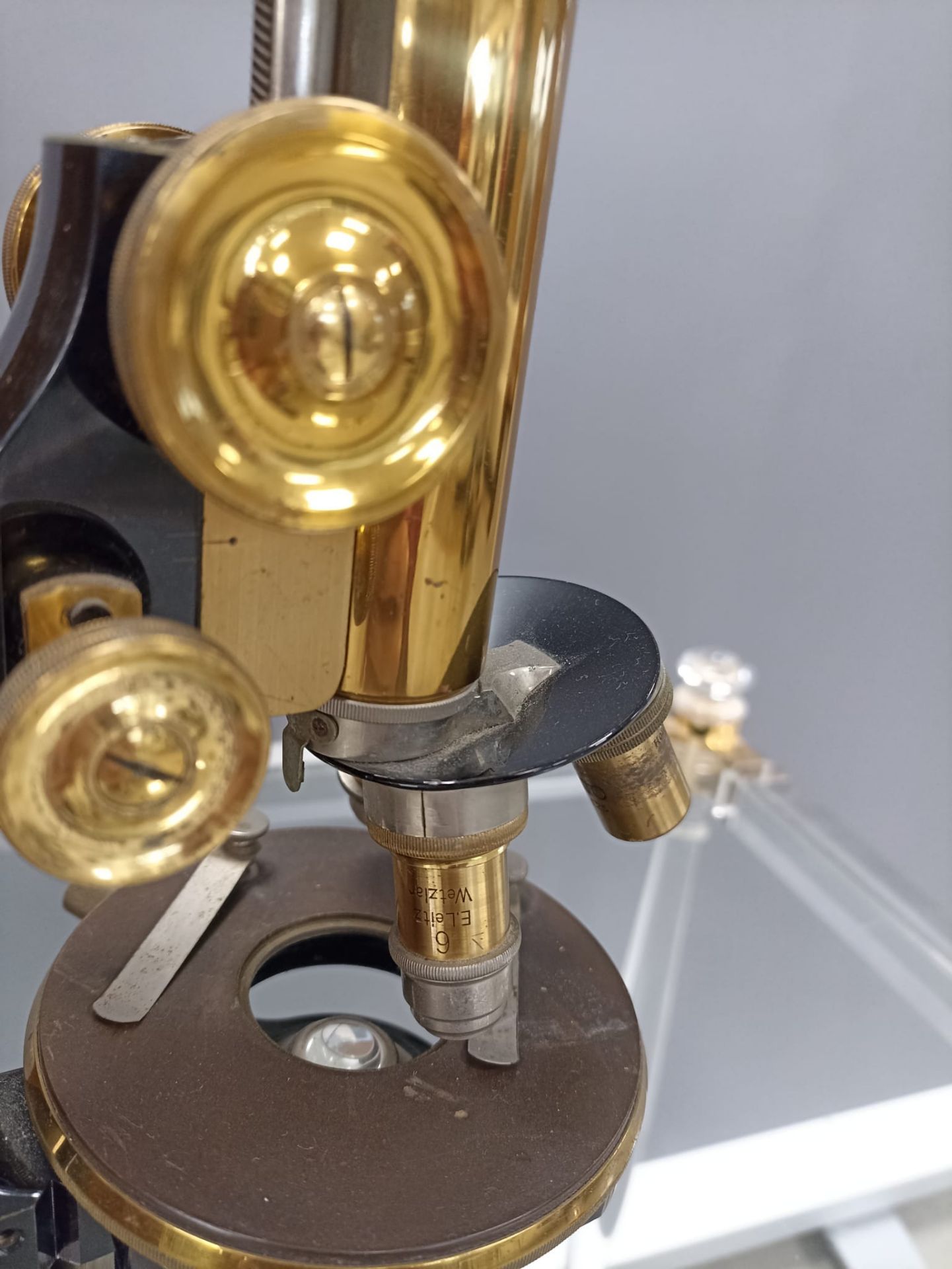 Mikroskop (Ernst Leitz, Wetzlar, um 1910) - Bild 14 aus 14
