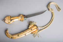 Jambiya / Krummdolch (wohl Arabische Halbinsel / Marokko, Alter unbekannt)