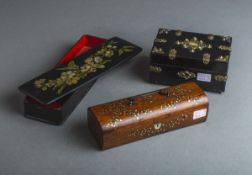 3-teiliges Konvolut von Schatullen