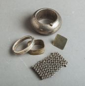 5-teiliges Konvolut von Silberschmuck