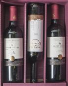 3-teiliges Konvolut von Weinflaschen